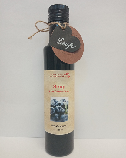 Sirup z borůvky - EXTRA