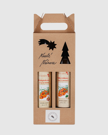 Vánoční dárkový set rakytník zázvor a rakytník šípek
